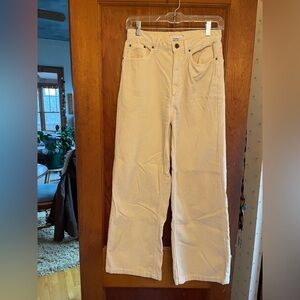 BDG Size 28 Cream Corduroy Trousers